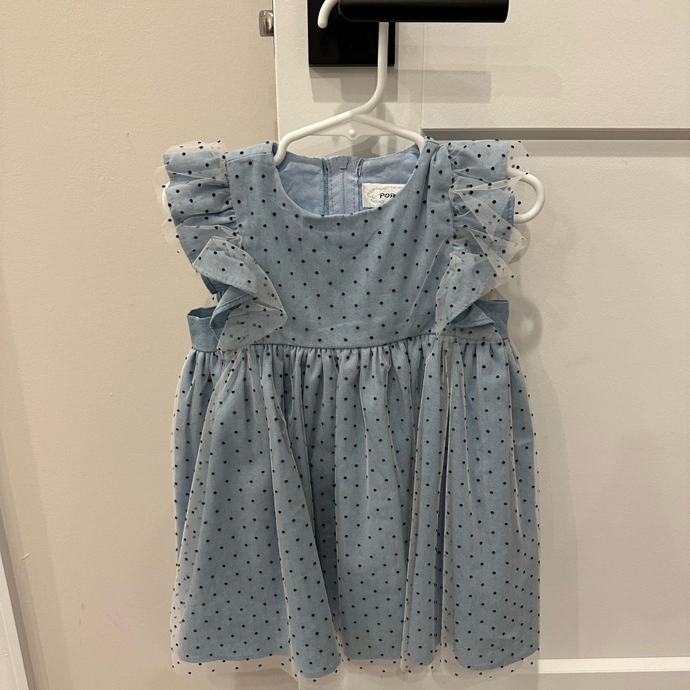 Popatu dress size 18m Swiss Dot Pinafore Dress